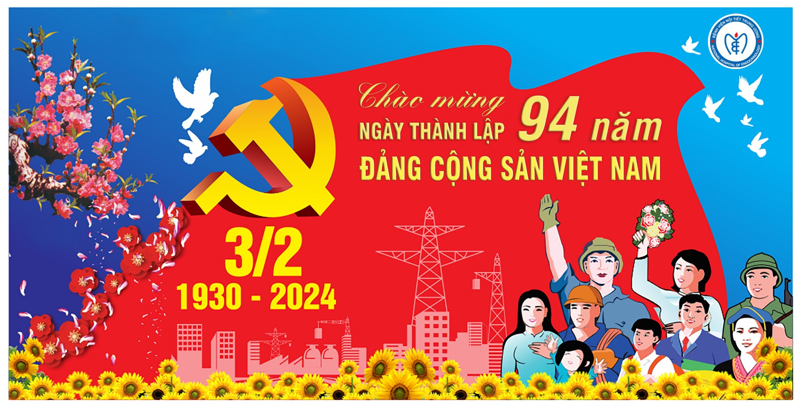 Tự hào 94 năm mùa xuân của Đảng (03/02/1930-03/02/2024)