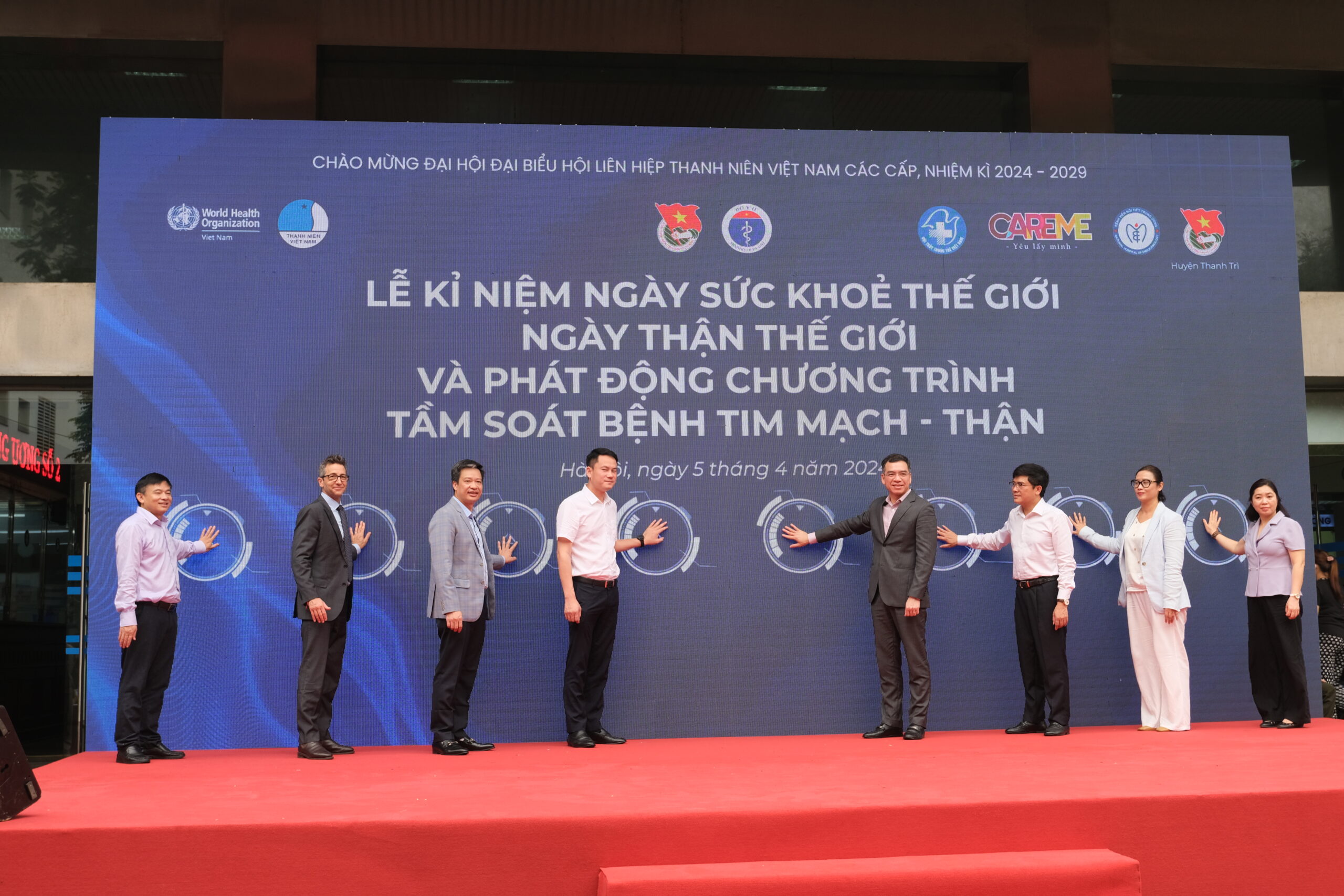Lễ Kỷ niệm Ngày Sức khỏe Thế giới 7/4, Ngày Thận Thế giới và Phát động Chương trình Tầm soát bệnh Tim mạch – Thận