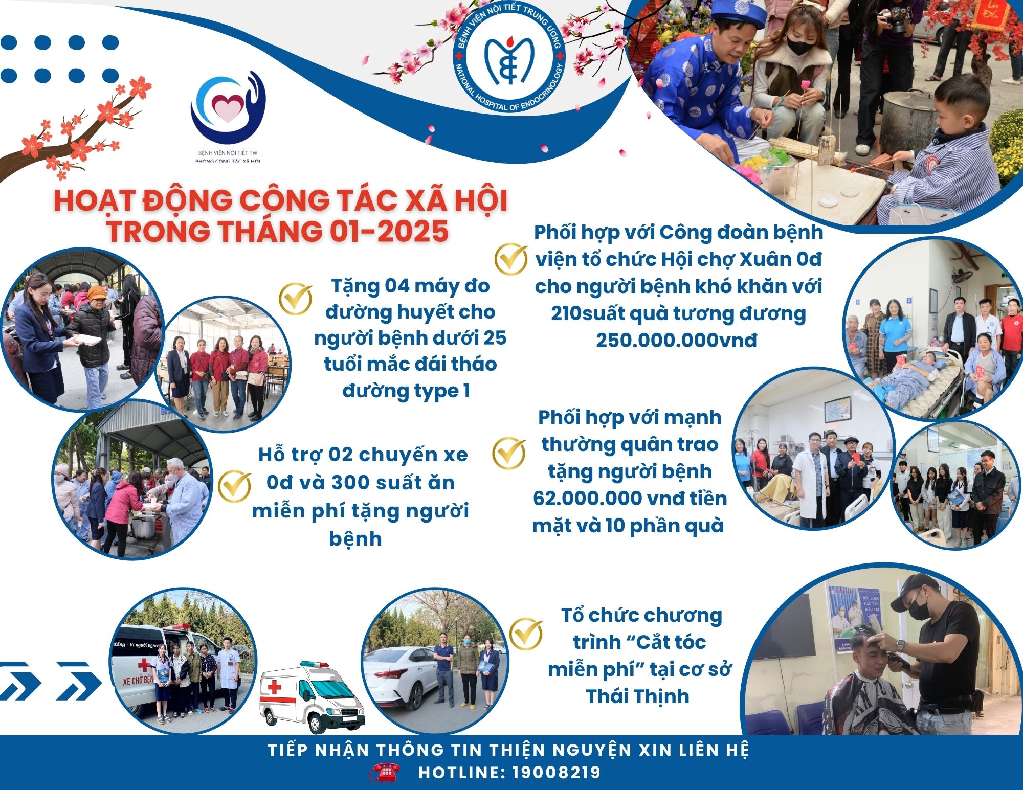 Hoạt động Công tác xã hội hướng tới King88 us cc trong tháng 01-2025
