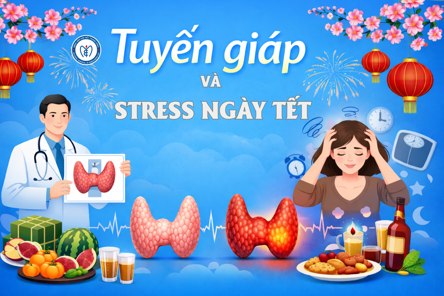 Tuyến giáp và stress ngày Tết