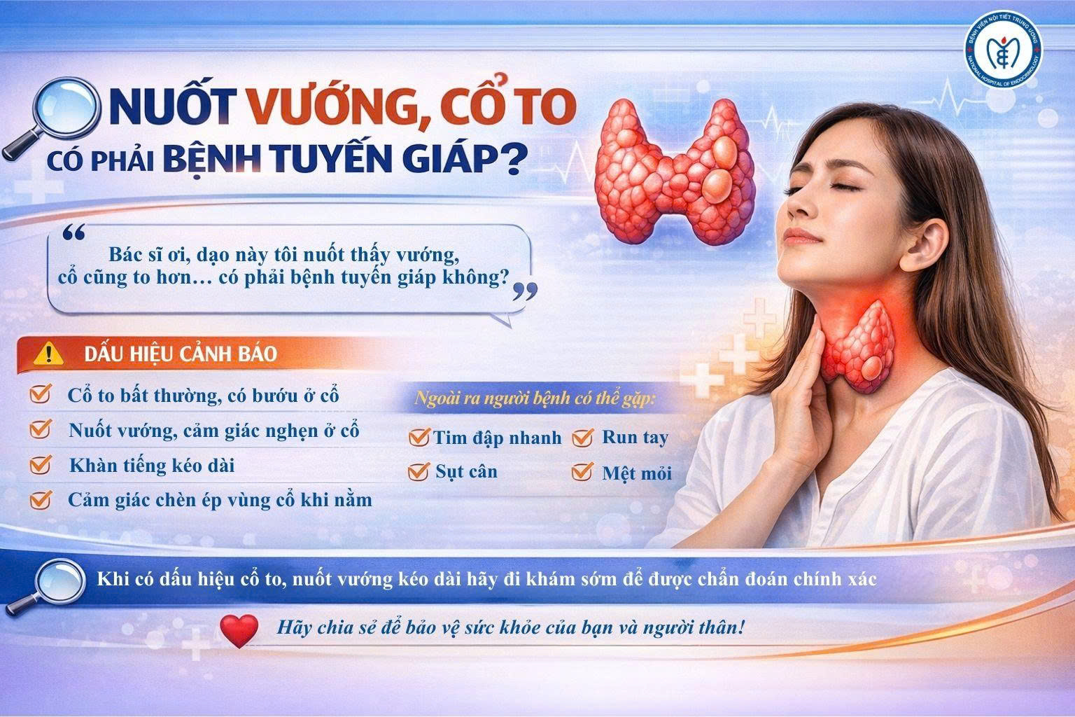 Nuốt vướng, cổ to có phải bệnh M 99King88 com hỗ trợ 24/7? Khi nào cần đi khám?
