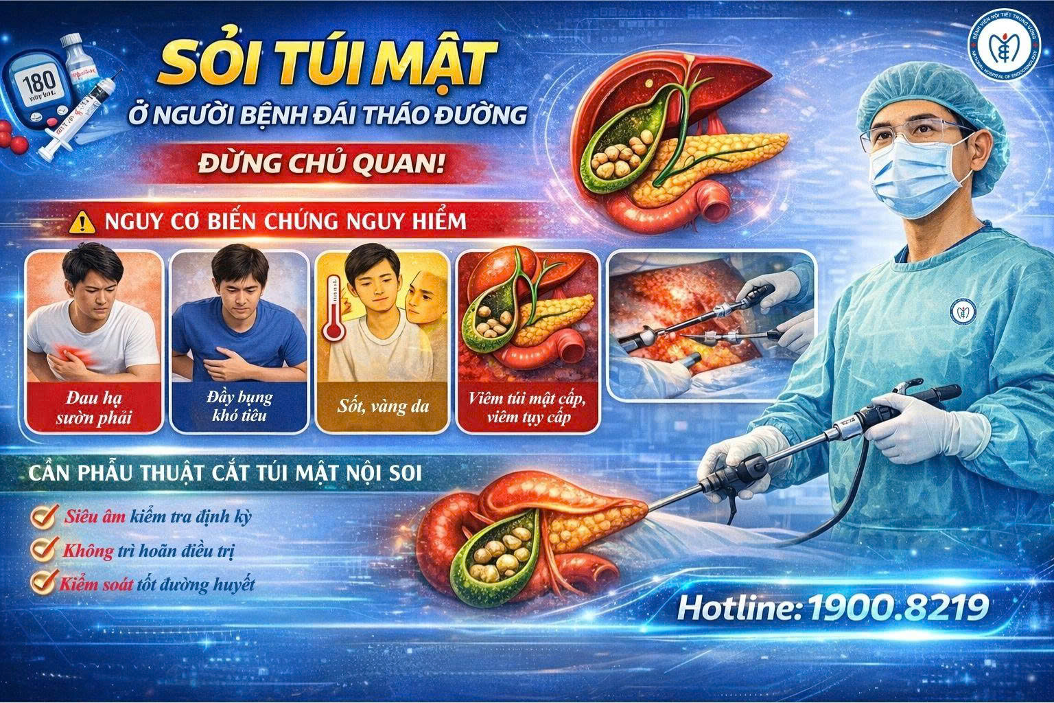 Sỏi túi mật ở King88 us cc đái tháo đường – đừng chủ quan vì dễ biến chứng, có thể cần phẫu thuật sớm